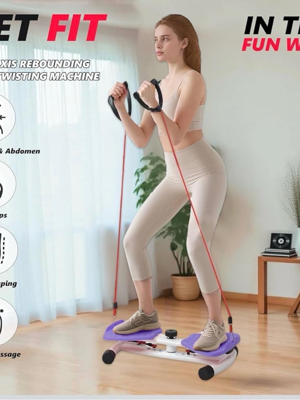 Waist Twisting Machine Exercise, Ab Twisting Board for Exercise,